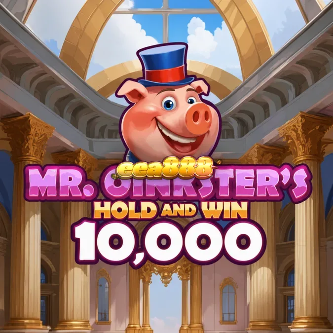 Interface do jogo Mr. Oinkster’s Hold & Win 10,000 em um dispositivo móvel